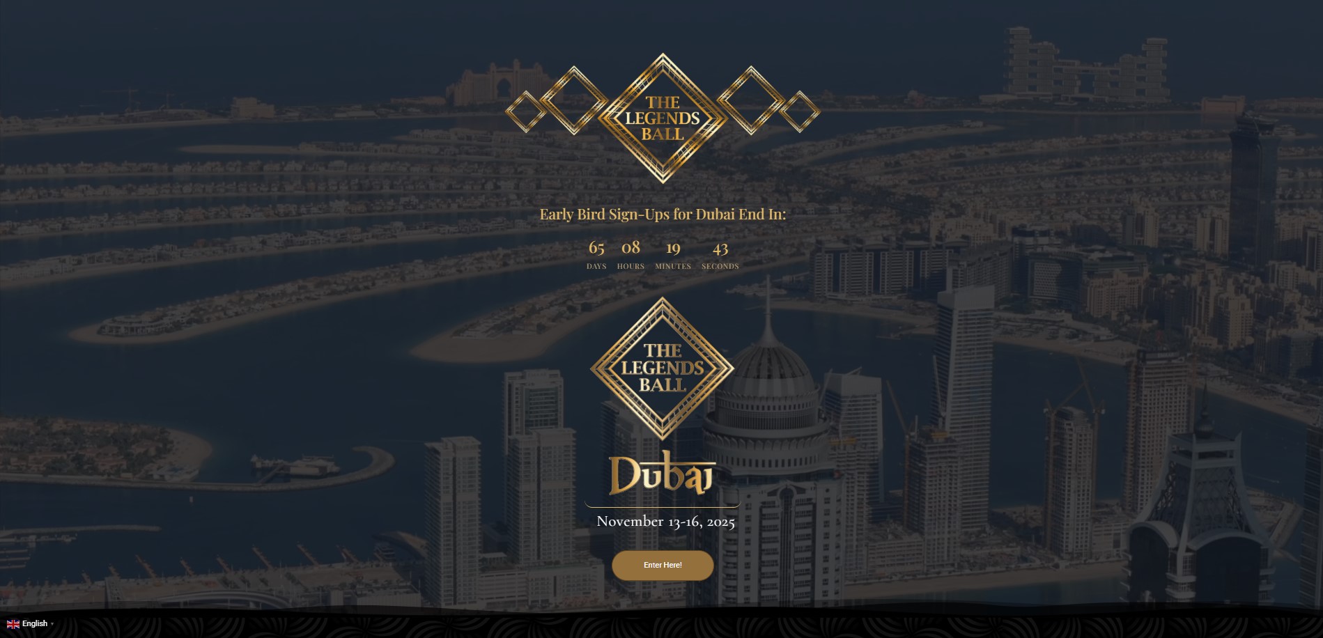 THE LEGENDS BALL - HOMEPAGe final